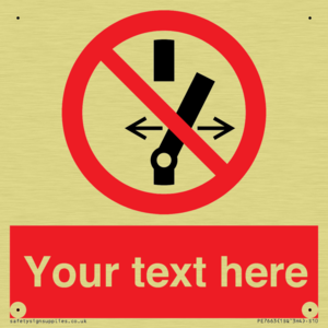 Custom prohibition Do not alter the state of the switch